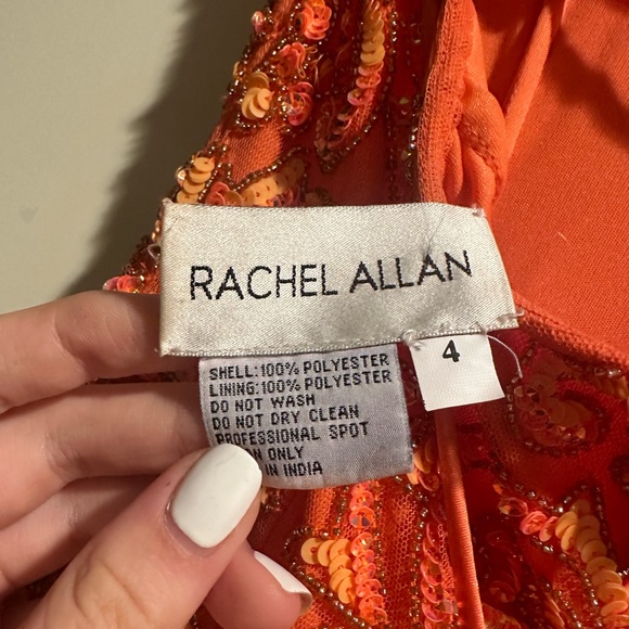 Rachel Allan Orange Size 4 Prom Dress - Picture 14 of 14